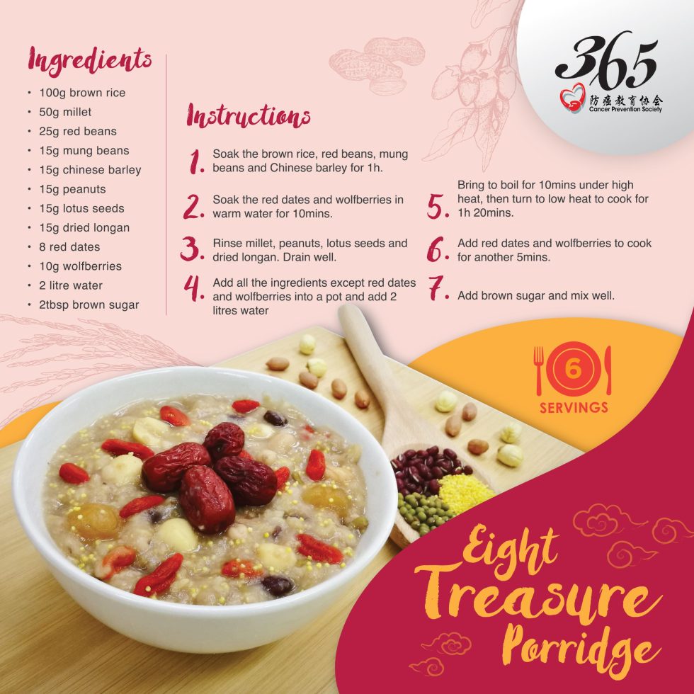 Eight Treasure Porridge 365 Cancer Prevention Society