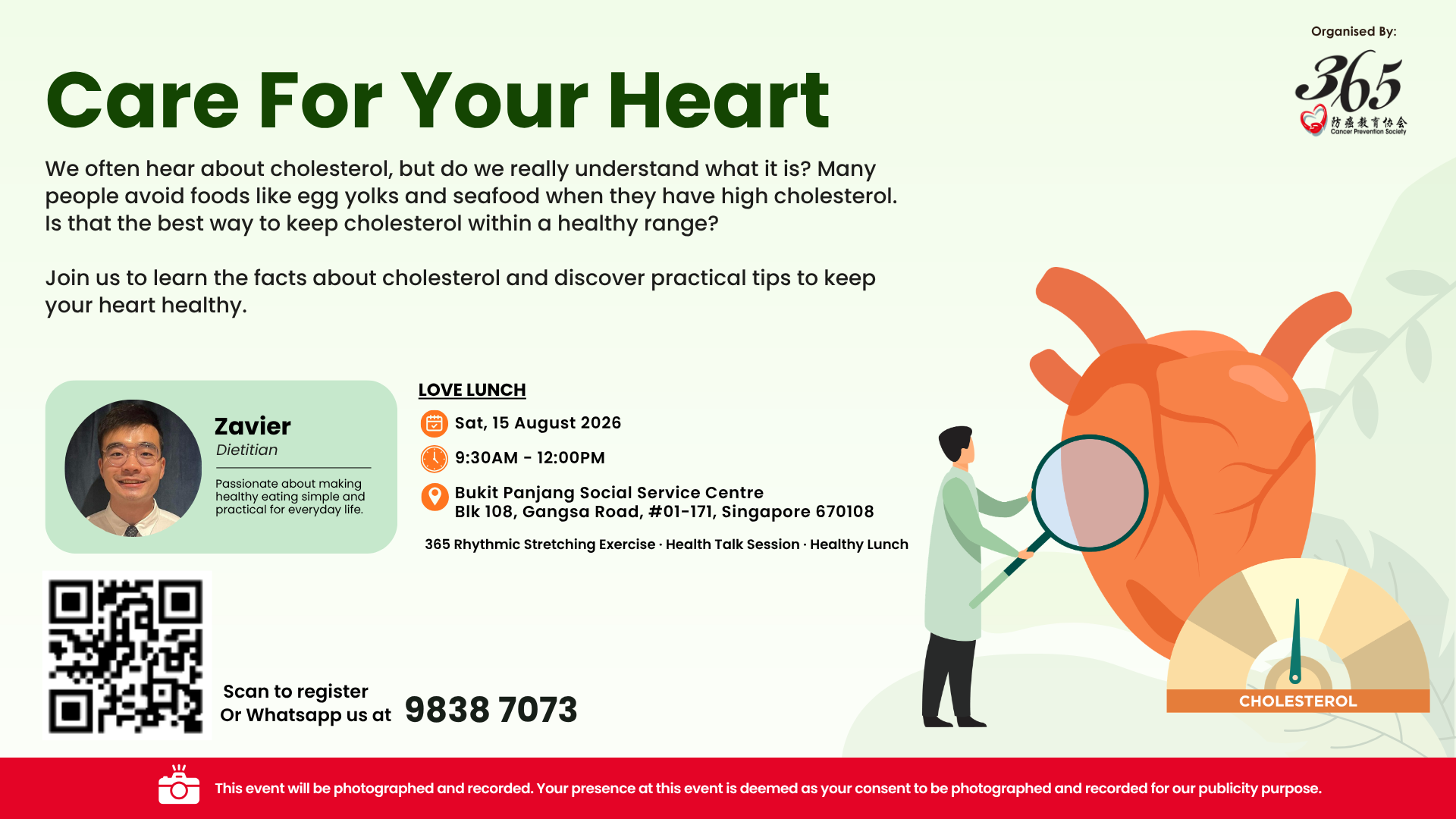 Participants learning about cholesterol and heart health at a community talk