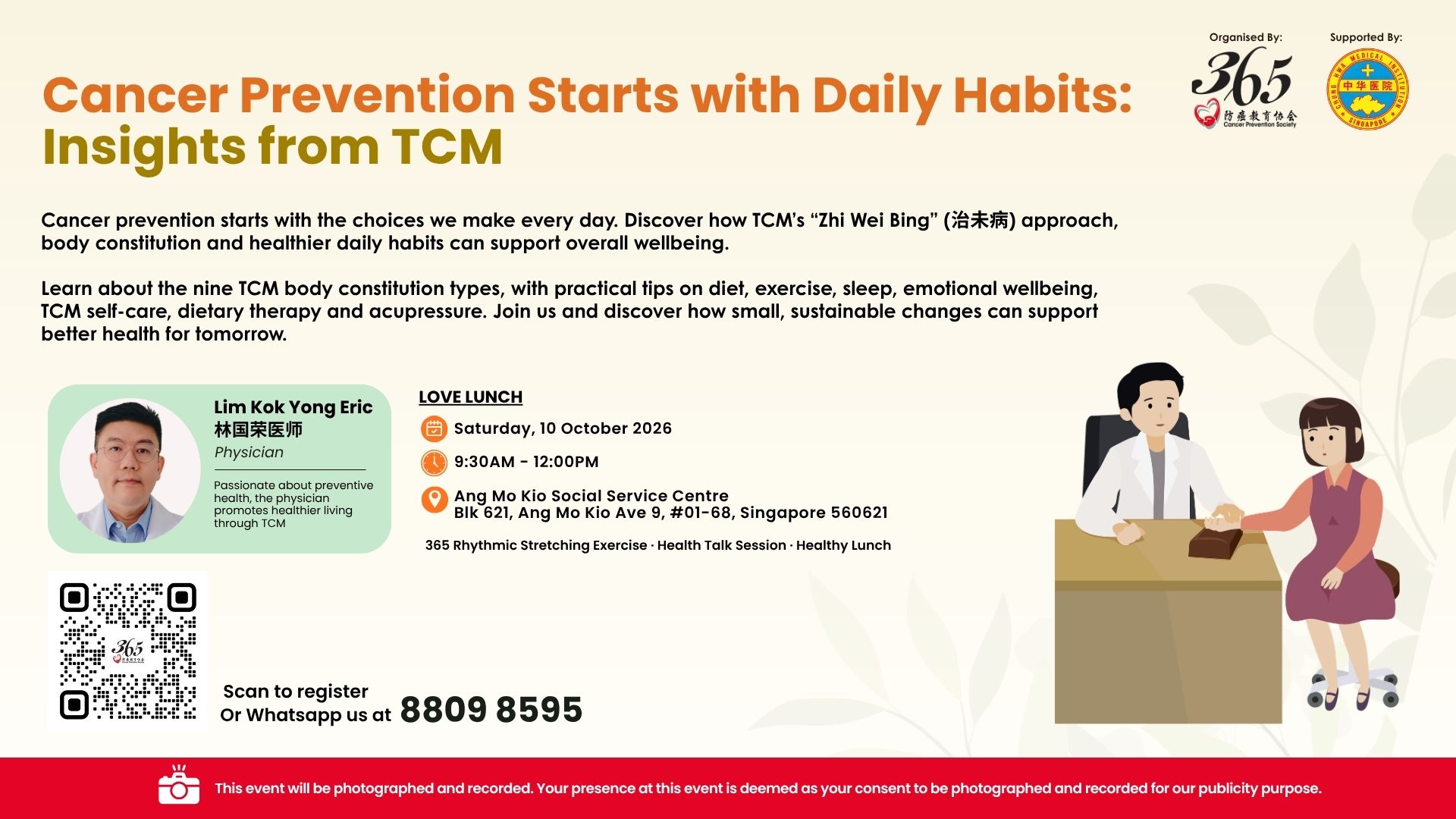 Physician sharing TCM wellness and healthy habits for overall wellbeing